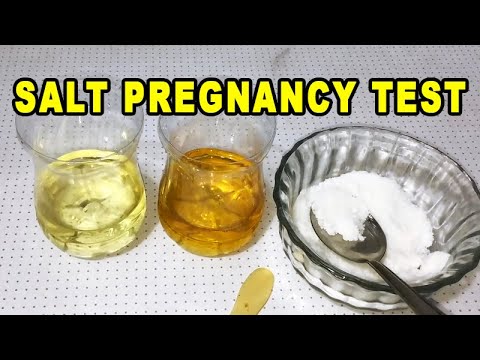 HOME PREGNANCY TEST WITH SALT | HOME PREGNANCY TEST - YouTube