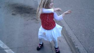 Alyssa busting a move!
