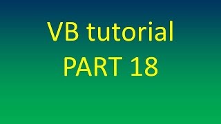 string function in visual basic 2010 Programming part 3