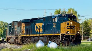 CSX, M-350, Northbound to Westbound, Manifest, Deshler, OH, 8/12/2024