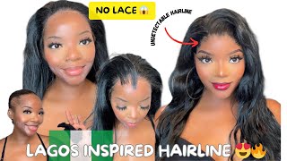 TRENDING LAGOS INSPIRED HAIRLINE ** Detailed tutorial |Fake Edges