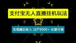 全自动“挂机”玩法，实现睡后收入，日产8000+