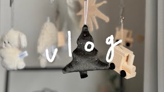 vlog｜クリスマスに向けて買ったもの｜お家カフェ｜インテリア｜IKEA ｜無印良品｜ダイソー｜3coins ｜アラサー社会人の暮らし｜二人暮らし｜お家時間