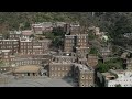 Rijal Almaa heritage village aerial view, Asir province, Rijal Alma, Saudi Arabia