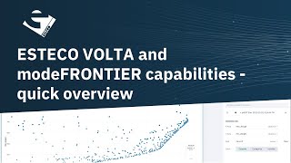 ESTECO VOLTA and modeFRONTIER capabilities | Quick overview