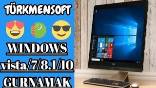 Windows gurnamak/Установка Windows vista/7/8.1/10/Usb/Rufus/TÜRKMENSOFT