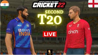 India vs England 2nd T20 Match - Cricket 22 Live - RtxVivek | Later RVPL