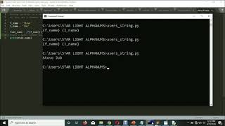 Python 3 Using Variable in Strings
