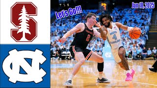 Stanford Cardinal vs North Carolina Tar Heels  Full Game | Jan 18,2025 Men's College Basketball