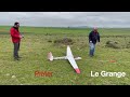 Pieter Le Grange flying a KA6 vintage glider at Bomac on 12 August 2023.