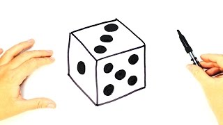 How to draw a Dice | Dice Drawing Lesson Step by Step