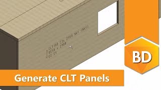 Generate CLT panels and drawings [Vertex BD for Cross-Laminated Timber]