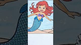 Simple and beautiful Mermaid coloring water effect