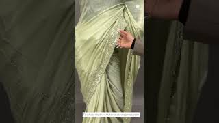 Premium Chinnon Saree, Product code: TSA 1471, To shop, contact: 9207735382