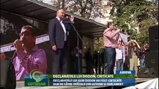 Declarațiile lui Igor Dodon au fost criticate dur de către oficialii din Guvern și Parlament