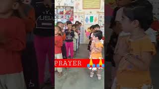 Playschool activities #anganwadi #cutebaby #prayer #ytshorts