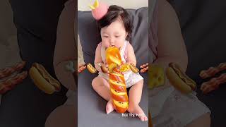 Bữa xế muộn với chiếc bánh mì siêu to #shorts #viralvideo