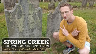 Sept 17, 2023 - Visit From Alexander Mack at Spring Creek Church of the Brethren, Hershey PA