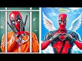 Deadpool vs Superheroes in Jail! From Birth to Death of Deadpool!