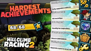 🔥What Are The Hardest Achievements in HCR2? Hill Climb Racing 2 Compilation Gameplay Walkthrough