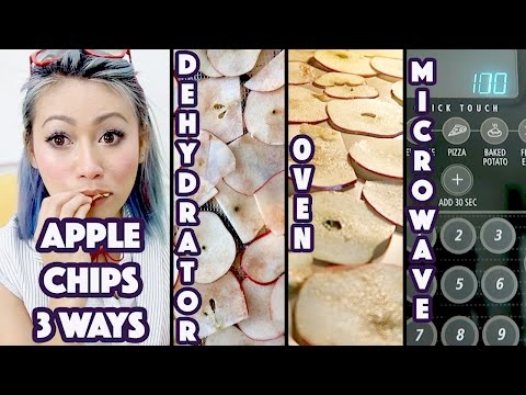 3-Ways To Make Apple Chips: Dehydrator, Oven, Microwave 3-Ways To Make Apple Chips: Dehydrator, Oven, Microwave