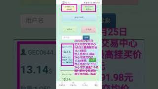 GEC环保创业币今日开盘价