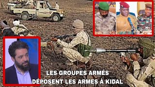 Des Groupes Armés Terr@ristes abandonnent les combats a Kidal et rendent les armes aux FAMAS