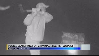 Police searching for criminal mischief suspect