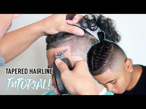 💈 HOW TO DO A TAPERED HAIRLINE | BRAIDED MAN BUN 💈 HOW TO DO A TAPERED HAIRLINE | BRAIDED MAN BUN