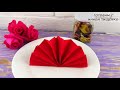 КАК КРАСИВО И БЫСТРО СЛОЖИТЬ САЛФЕТКИ на ПАСХУ ВЕЕР ИЗ САЛФЕТОК how to fold napkins