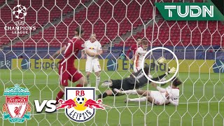 ¡ALISSON LA SALVAl! ¡Tapa fuerte remate! |Liverpool vs RB Leipzig | Champions League 2021-8vos |TUDN