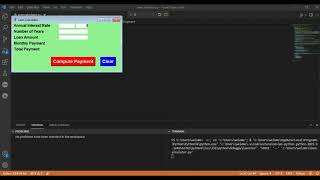 Making loan calculator using python programming|python programmer|Amazingcoder #shorts