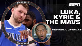 CAN WE PAUSE?! ✋ Luka, Kyrie & the Mavericks are putting Stephen A. on notice 👀