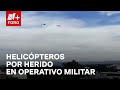 Helicópteros de las fuerzas armadas realizan sobrevuelos en Culiacán, Sinaloa - Paralelo 23