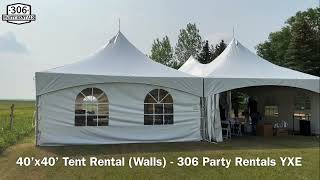 40’x40’ Tent Rental Saskatoon - 306 Party Rentals