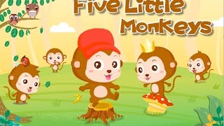 Five Little Monkeys 五只小猴子-songs for children-儿歌