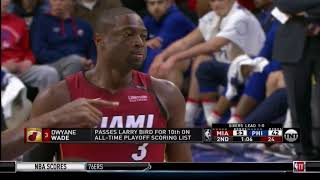 April 16, 2018 - TNT - Playoffs R 01 G 02 Miami Heat @ Philadelphia 76ers - Win (01-01)