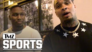 Mike Pouncey \u0026 Carlos Dunlap Insulted Over Bench Press Question | TMZ Sports