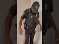 armed security officer gear and setup