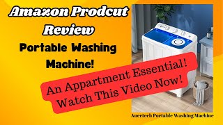 "Laundry Revolution: Auertech Portable Washing Machine Review. Compact, Powerful, and Easy to Use!"