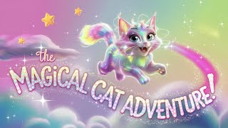 The Magical Cat Adventure! Kids Nursery Song 🐾 Fly with the Sparkling Cat!