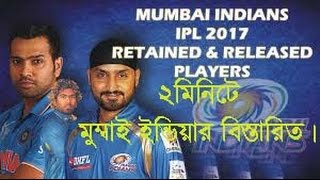 IPL 2017 Players Squad || Mumbai Indians Team Final player Price list 2017-18 T20 Squad in ipl 10