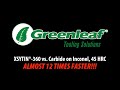 Greenleaf Corporation XSYTIN®-360 Ceramic End Mill vs. Carbide End Mill Side Milling Inconel, 45 HRC