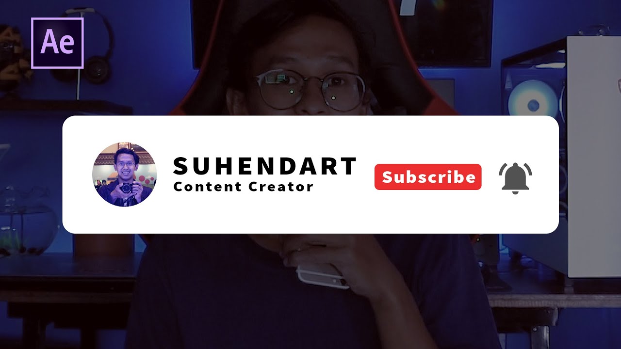 Animasi Subscribe Untuk Channel After Effect Tutorial Youtube