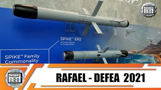 DEFEA 2021 Rafael from Israel presents modern defense equipment in the field of Land - Air - Sea