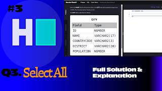 HackerRank SQL Series #3 |SELECT ALL SQL Practice Questions Explained Step-by-Step