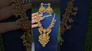 Nakshi model mini haram : 2400rs/-.#necklace #youtube #ytshorts #onegramgold #bangles #shorts #studs