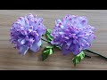 DIY || Purple Dahlia || Tutorial for making dahlia from simple materials