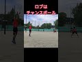 ロブはチャンスボール テニス テニス上達 ダブルス tennis 硬式テニス テニスオフ