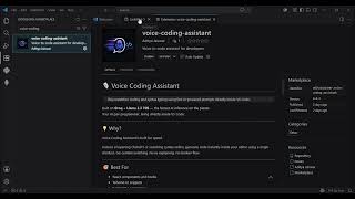 Voice Coding Assistant VS Code Extension Demo